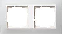 Рамка универсальная Gira Event Opaque 2-м. белый/белый глянец